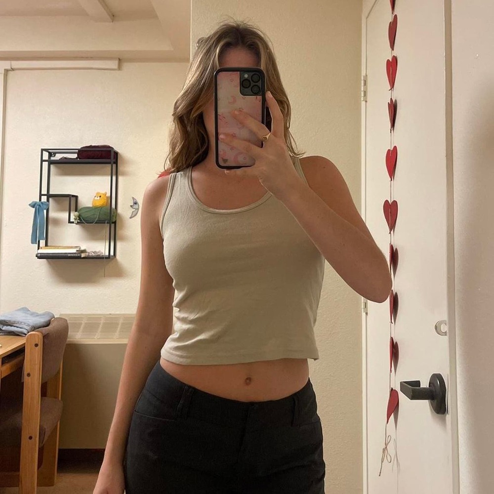 The cream brown fitted